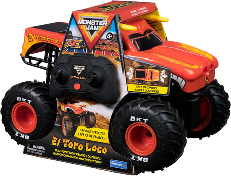 Monster Jam - El Toro Loco Monster Truck avec effets de fumée - Véhicule RC - Échelle 1:15