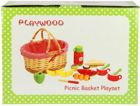 Panier à bibelots avec contenu