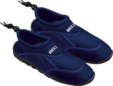 Beco chaussures aquatiques chaussures de surf - néoprène - adultes - semelle en caoutchouc - bleu foncé - taille 47
