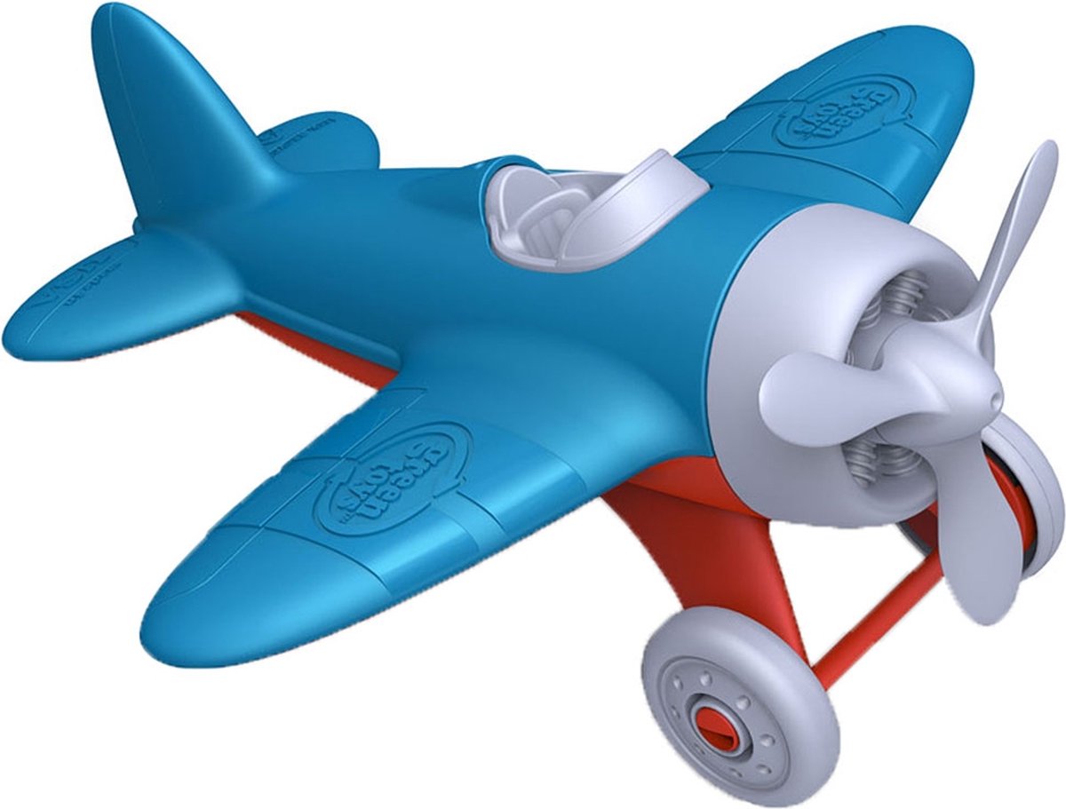 Avion jouets verts - bleu