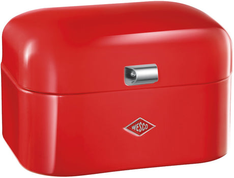 Boîte à pain simple grandy Wesco | 7,5 litres - taille m | métal - rouge orange | stockage du pain | édition spéciale Noël