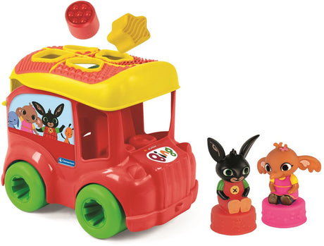 Clementoni baby - trieur de formes de bus bing, 7 pièces.