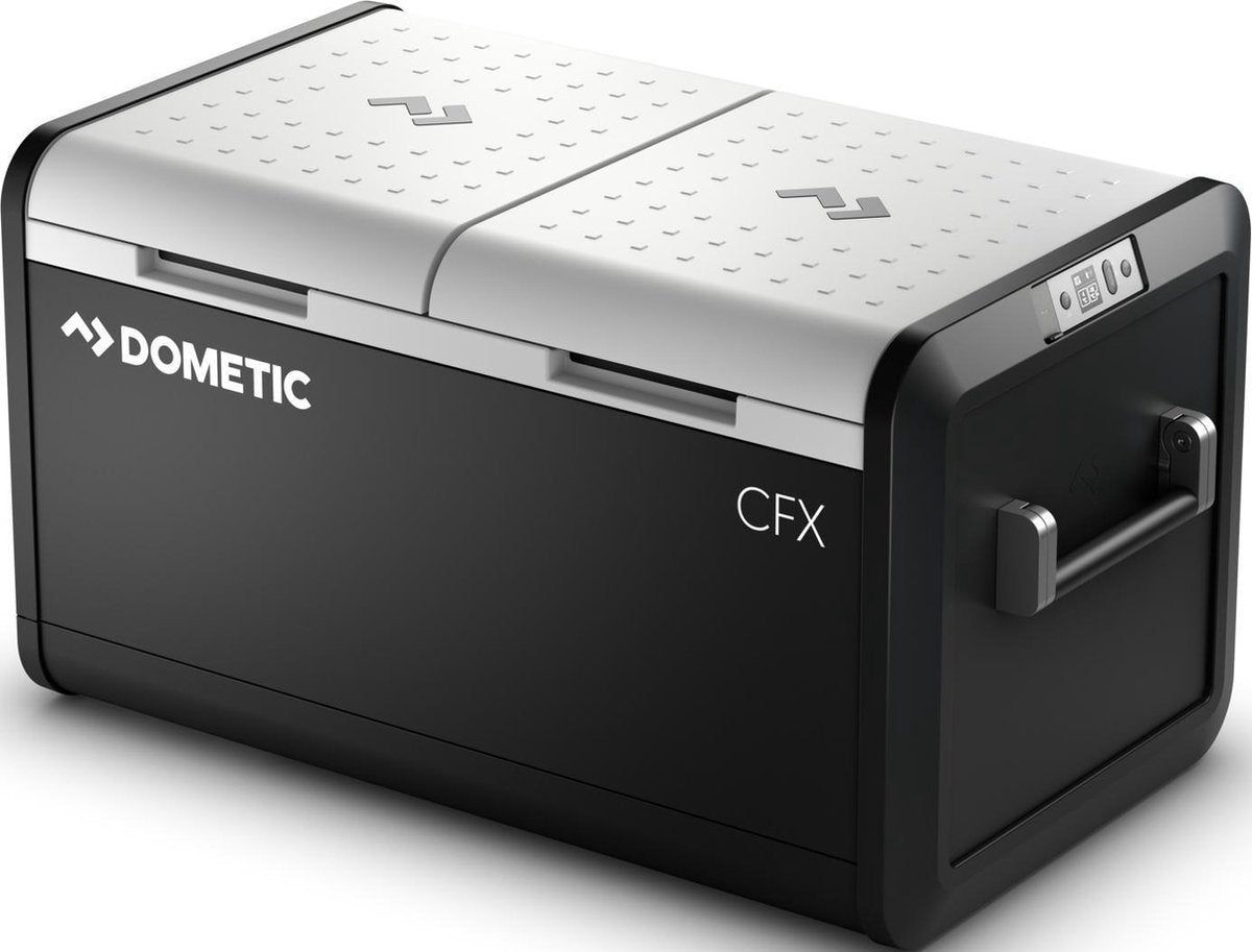 Dometic cfx3 75dz glacière-congélateur à compresseur double zone - 74l - 12 24 230v - classe énergétique d - gris noir