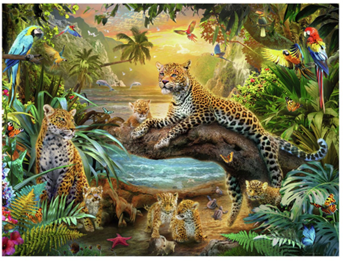 Ravensburger puzzle Léopards dans la jungle - puzzle - 1500 pièces