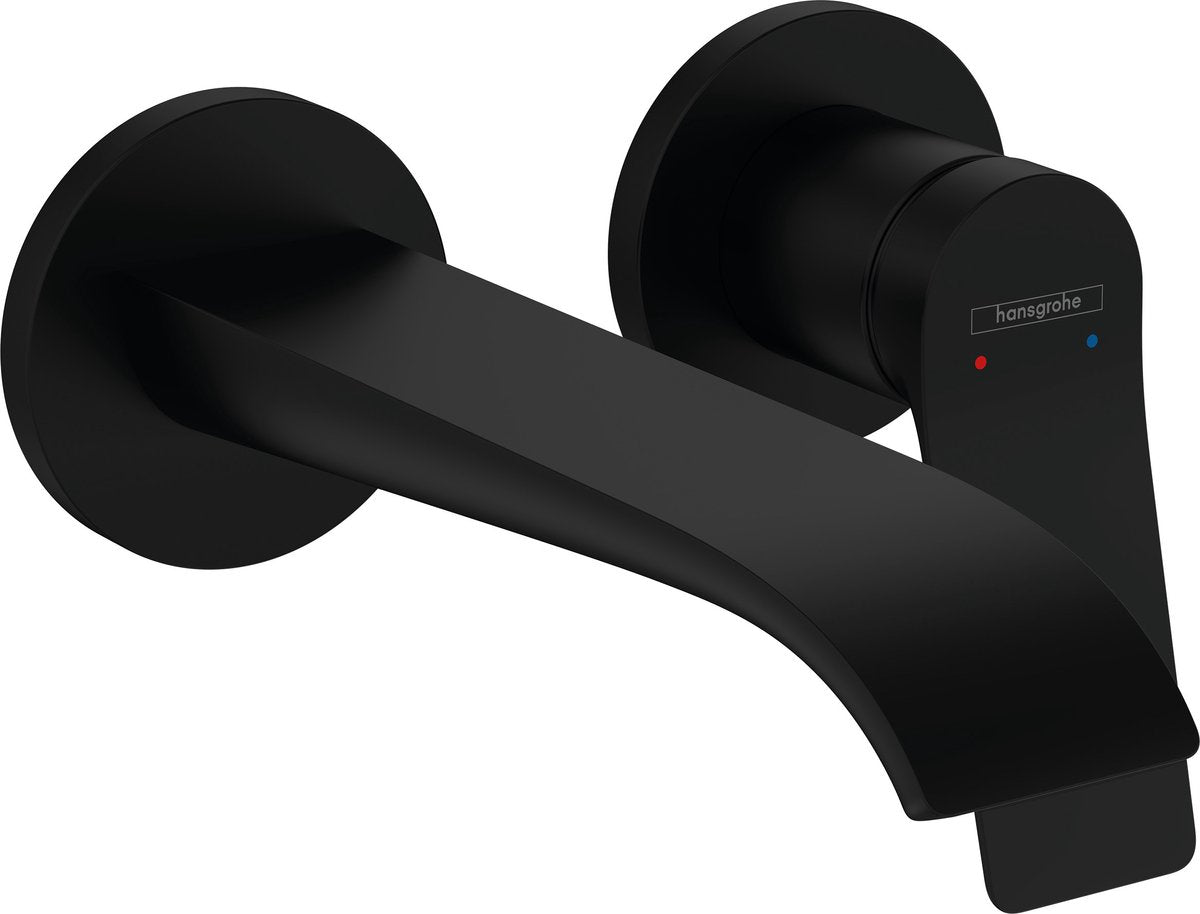 Hansgrohe Vivinis mitigeur de lavabo à encastrer projection murale 192 mm noir mat