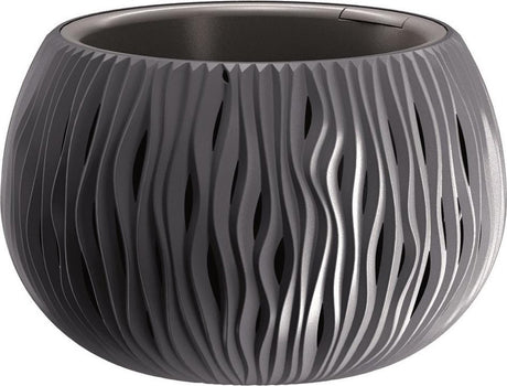 Prosperplast bol à fleurs bol à plantes bol sablé 29cm anthracite