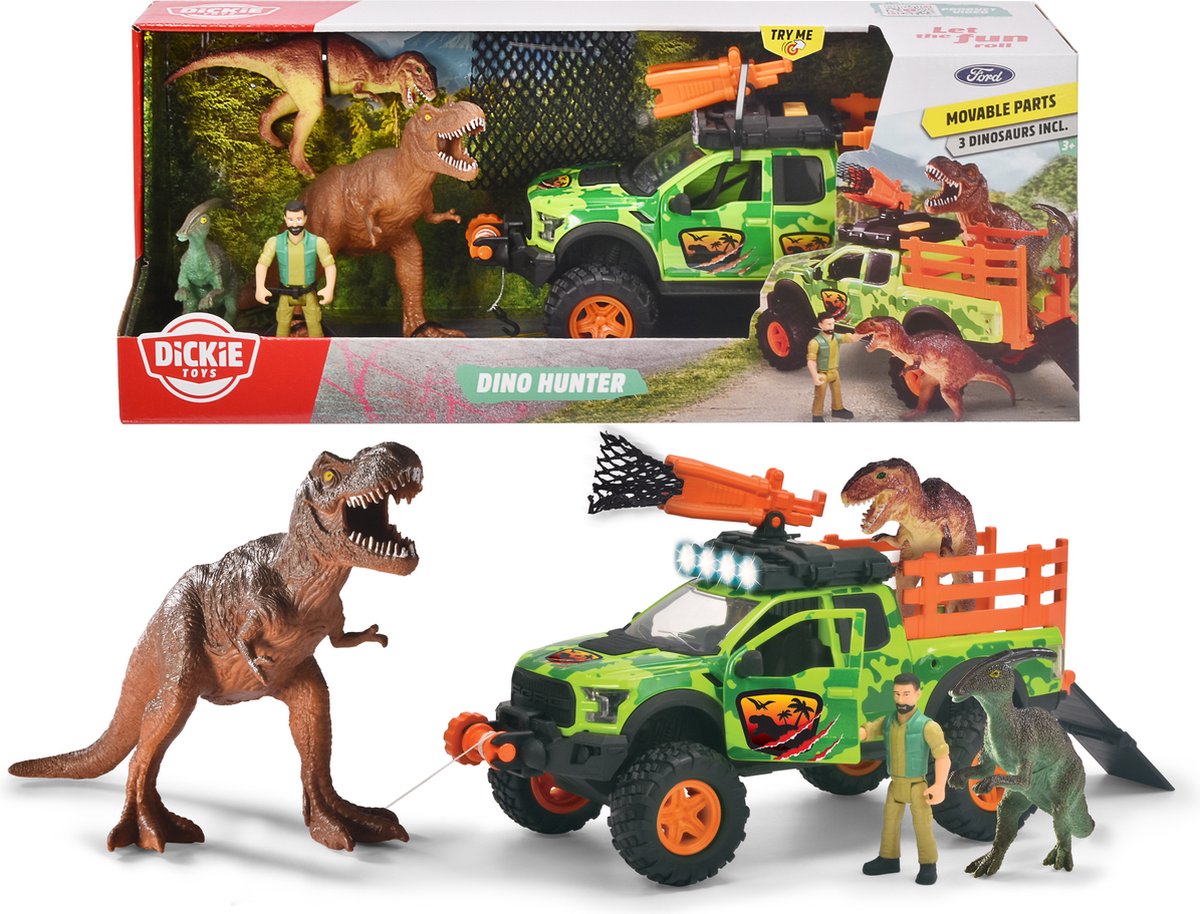 Dickie chasseur de dinosaures, essaie-moi