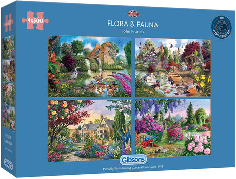 Gibsons - cottage au bord du ruisseau (par dominic davison) - 636 pièces 48×34cm (l×h) - puzzle pour adultes