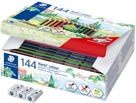 Staedtler noris color crayon de couleur classe pack 144 pcs