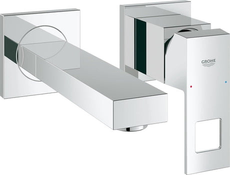 Robinet pour lavabo à encastrer mural Grohe eurocube - bec court - partie à encastrer exclusive - chrome