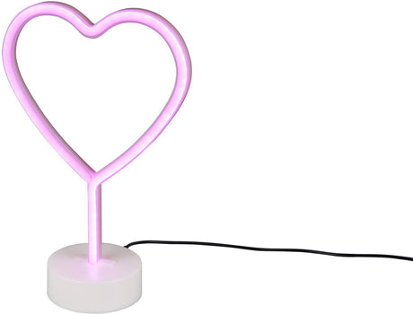 Rl vis ton cœur de réalité lumineuse - lampe de table - blanc - incl. 1x SMD 1,5 W - Connexion USB - non dimmable - adapté à l'alimentation par batterie