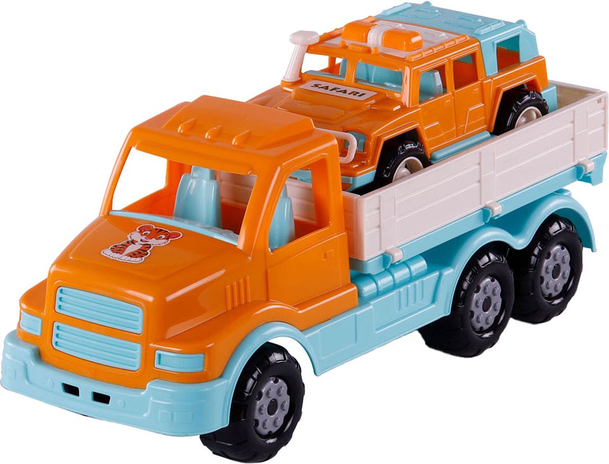 Cavallino XL Torpedo Truck with Survival Jeep Oranje, 44,5 cm