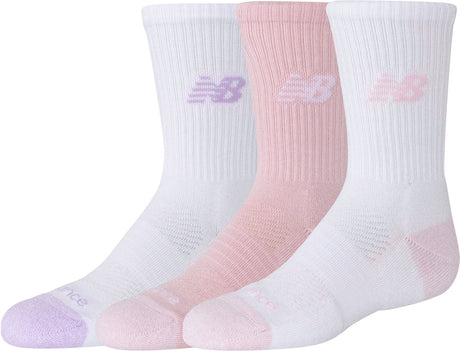 New Balance Youth Active Crew Chaussettes Lot de 3 chaussettes de sport unisexes – Assortiment