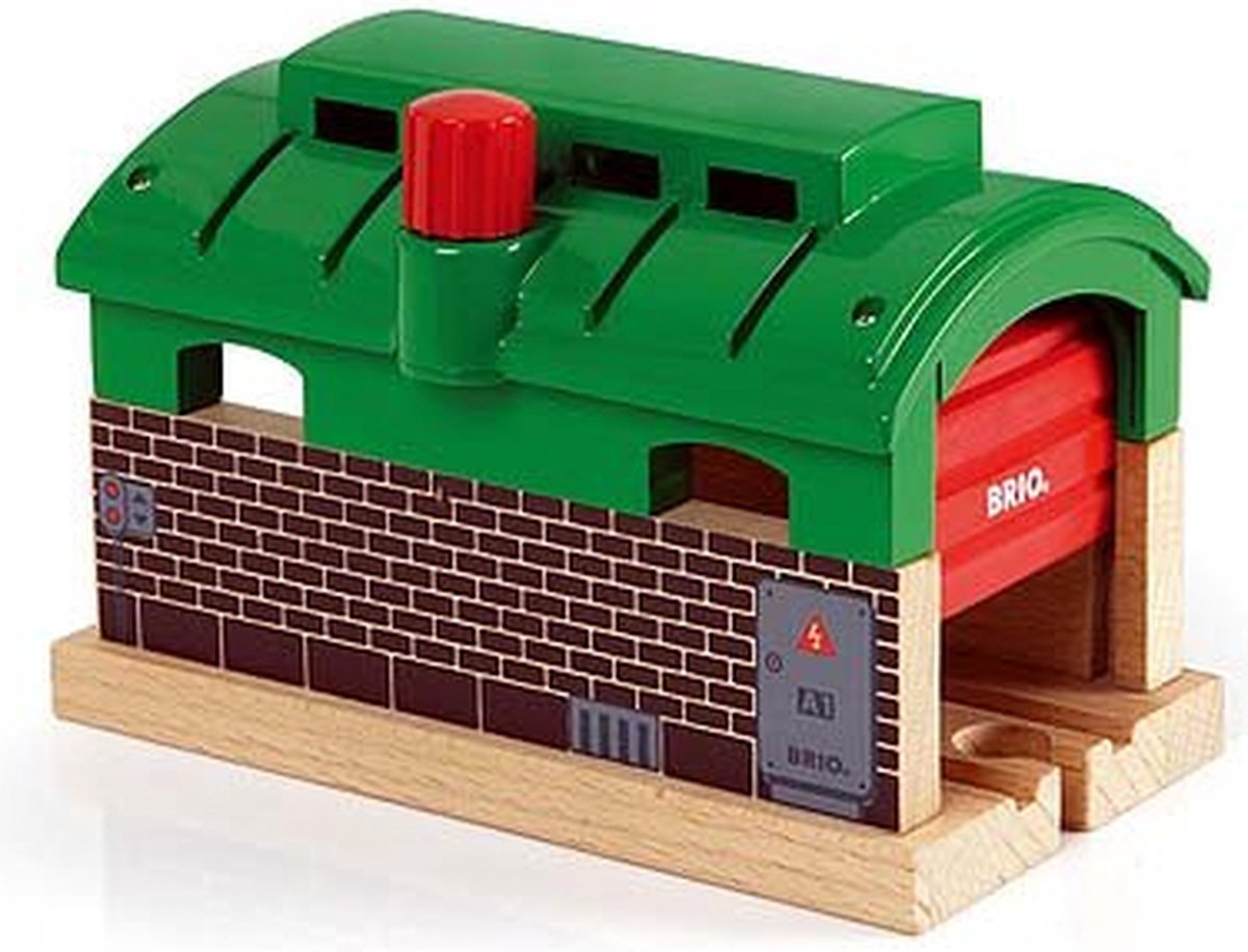 Garage train Brio avec portes roulantes - 33574