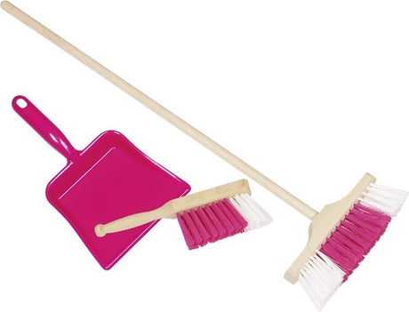 GOKI Broom, Stoffer Tin Pink