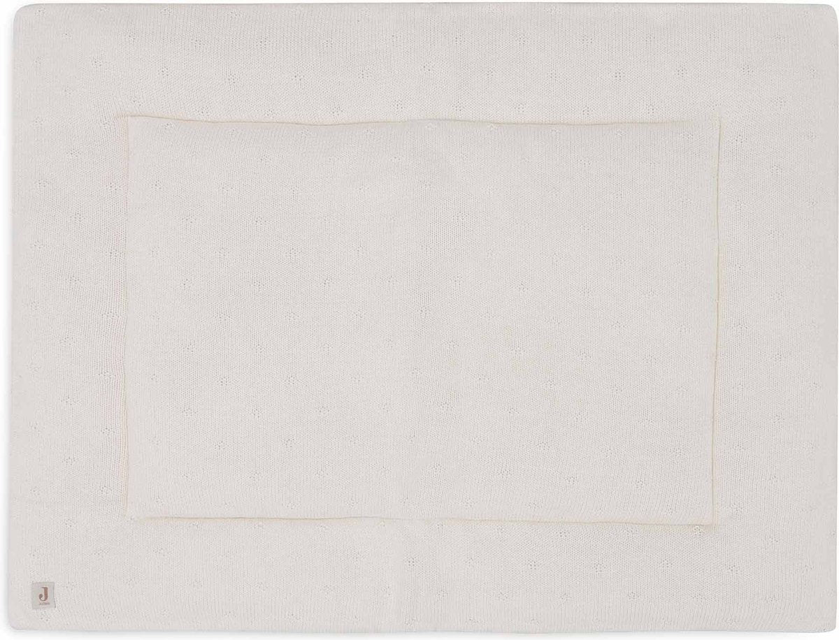 Jollein - boxkleed 75x95cm - speelkleed baby - cosy knit ivory