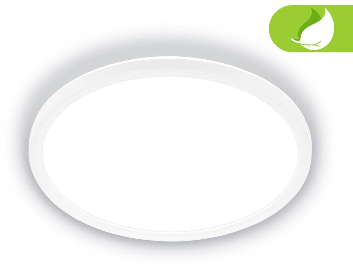 Briloner tava a - plafonnier LED - ultra économe en énergie - plafonnier avec rétroéclairage - 11w - 4 000 k - 2 400 lm - eek a - ø29 - blanc