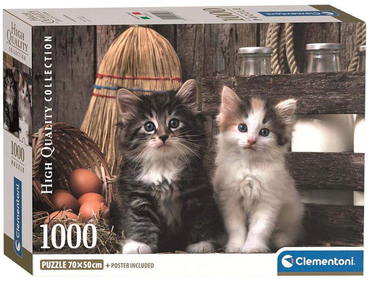 Puzzle Clementoni - chatons mignons, 1000 pcs.