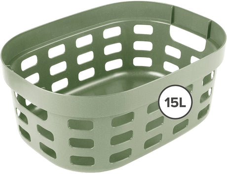 Sigma home panier 15 litres vert | 2 pièces