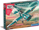 Clementoni jeu scientifique mécanique - avions et hélicoptères - jouets de construction - à partir de 8 ans