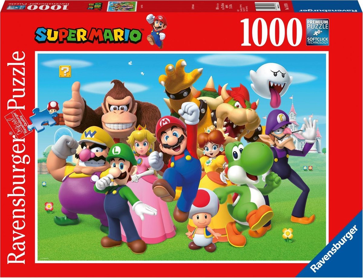 Ravensburger puzzle super mario - puzzle - 1000 pièces