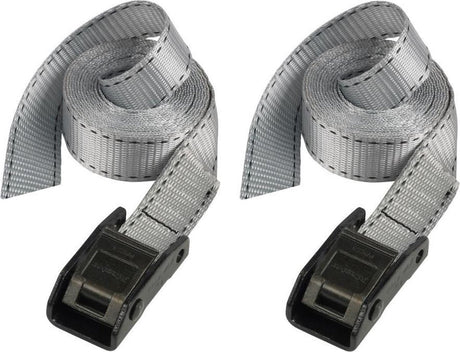 Sangle de tension Masterlock master lock 3110eurdat avec boucle de serrage en zamac - 2,5m x 25mm - lot de 2