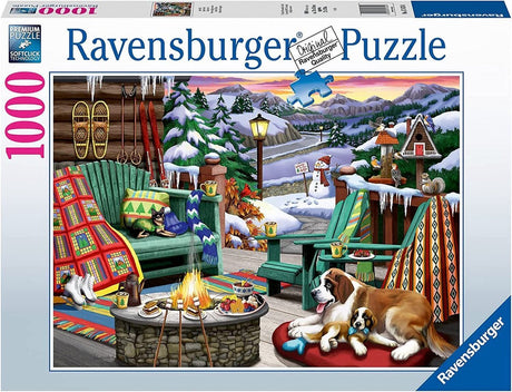 Ravensburger puzzle 1000 zimowy odpoczynek - puzzle 1000 repos hivernal