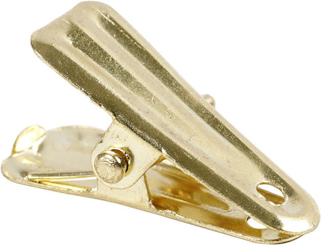 Société créative https : www.ccobby.nl deco-clips-l-27-mm-b-14-mm-gold-10-piece-1-box