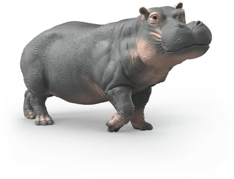 Schleich figurine de jeu hippopotame vie sauvage en plastique réaliste 14938.