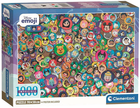 Clementoni puzzle impossible disney - 1000 pcs.