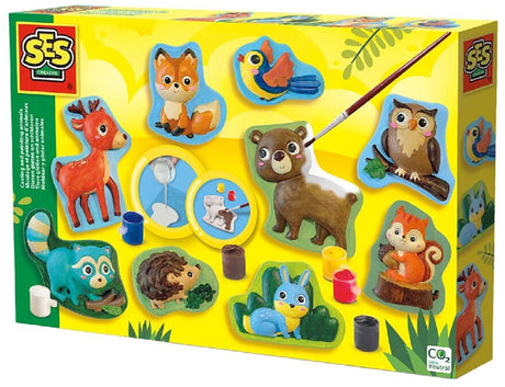Ses créatifs ses moulage et peinture - animaux de la forêt