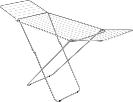 Metaltex vulcano tec étendoir 18 m corde à linge 55x180 106x100 cm argent