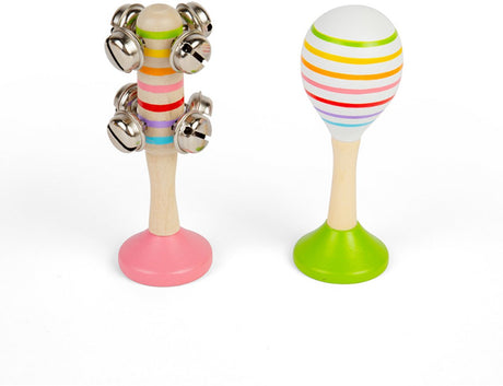 Ensemble shaker musical en bois Bigjigs, 2 pcs.