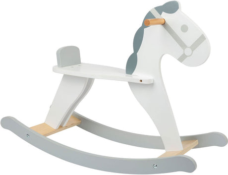 Small foot - cheval à bascule en bois skandi blanc