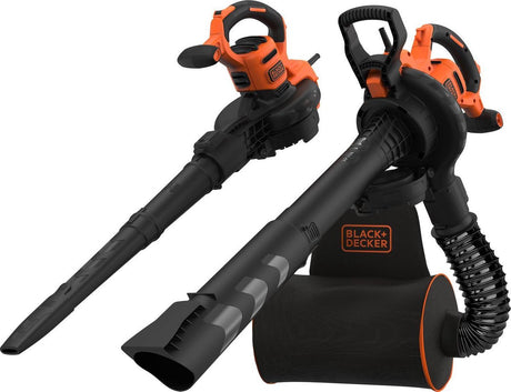 Souffleur de feuilles de jardin Black+decker 3000w avec système à dos - beblv300-qs