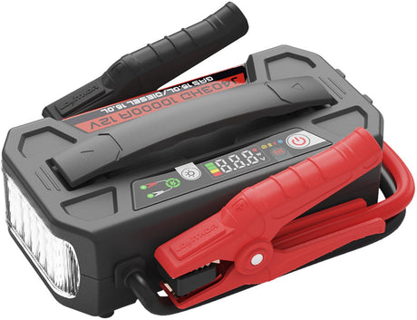 Lokithor jump starter j403hd heavy duty - 12v 10 000a - pour camion, camping-car, bus, véhicule utilitaire - banque d'alimentation 100w - lampe de poche LED - ip65