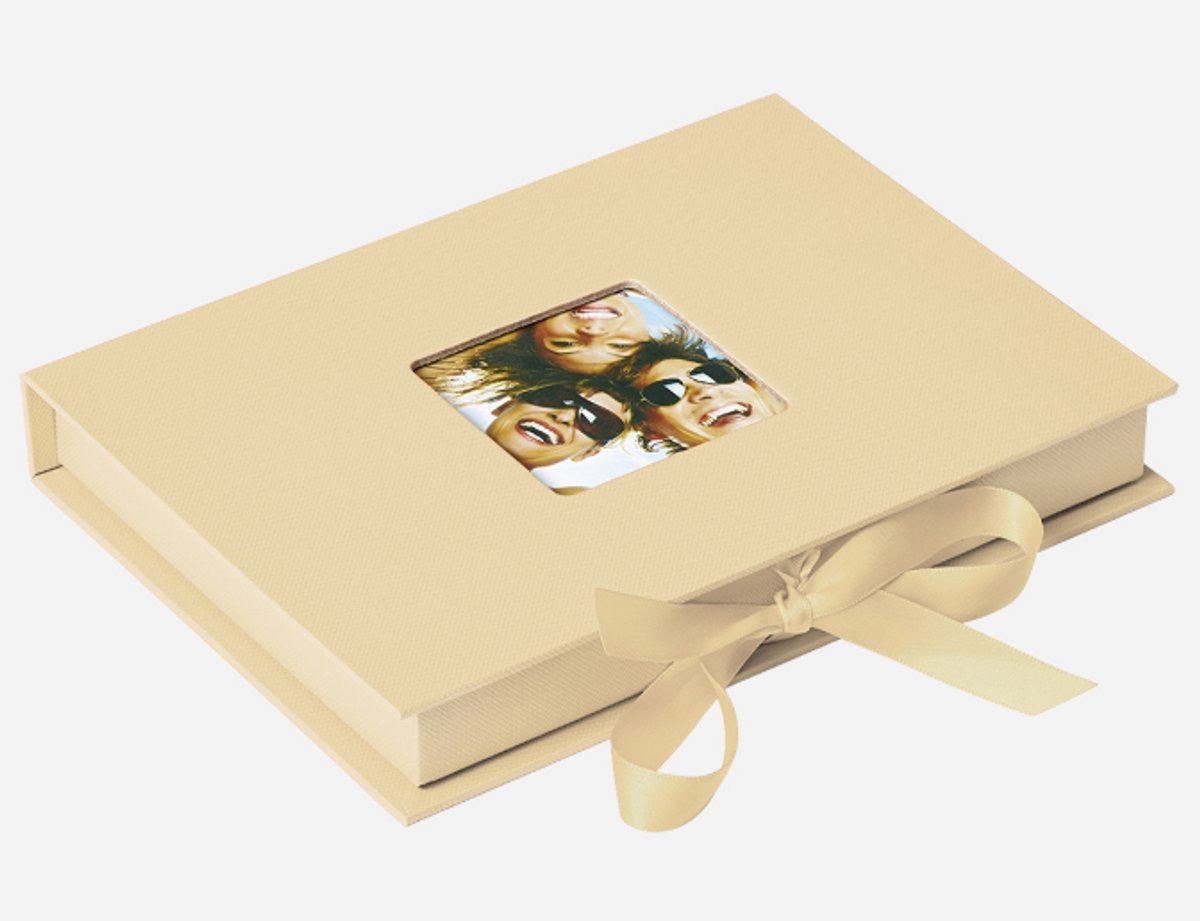 Walther fb-112-h fun - boîte de rangement photos - dimensions 20 x 15 x 3 cm - 70 photos 13 x 18 cm - crème