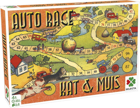 Selecta jeux de société du passé - souris chat de course automobile