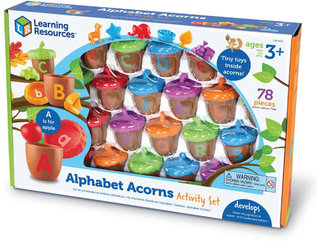 Ensemble d'activités sur les glands de l'alphabet des ressources d'apprentissage - 3+
