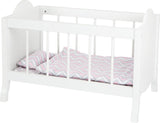 Lit de poupée Small Foot avec literie junior 50 x 30 cm bois blanc