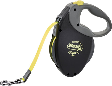 Flexi ligne rétractable ruban géant néon noir jaune