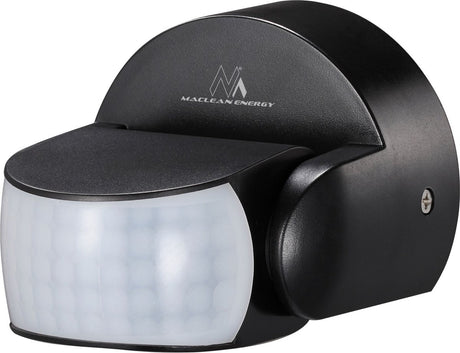 Maclean - détecteur de mouvement pir infrarouge - ip65 - noir - portée 12m - 600 1200w - mce468 b