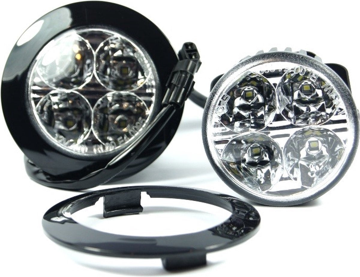 Jeu de feux diurnes LED M-tech – rond – 70mm – 12v 24v