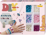 Sans marque sans marque hama midi ensemble de perles à repasser boîte d'activités 11 modèles (2400 pcs.)