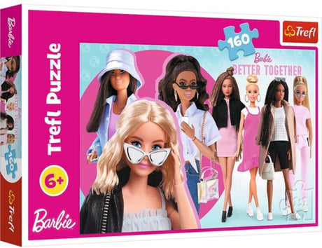 Trefl puzzle barbie 160 pièces - puzzle coloré pour enfants.