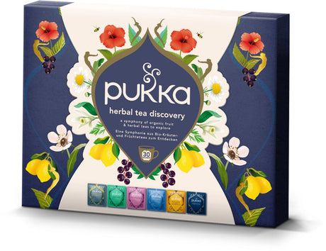 Coffret découverte thé Pukka - 30 sachets de thé - tisane bio - 5 x 6 sachets - coffret cadeau - coffret thé - coffret cadeau thé