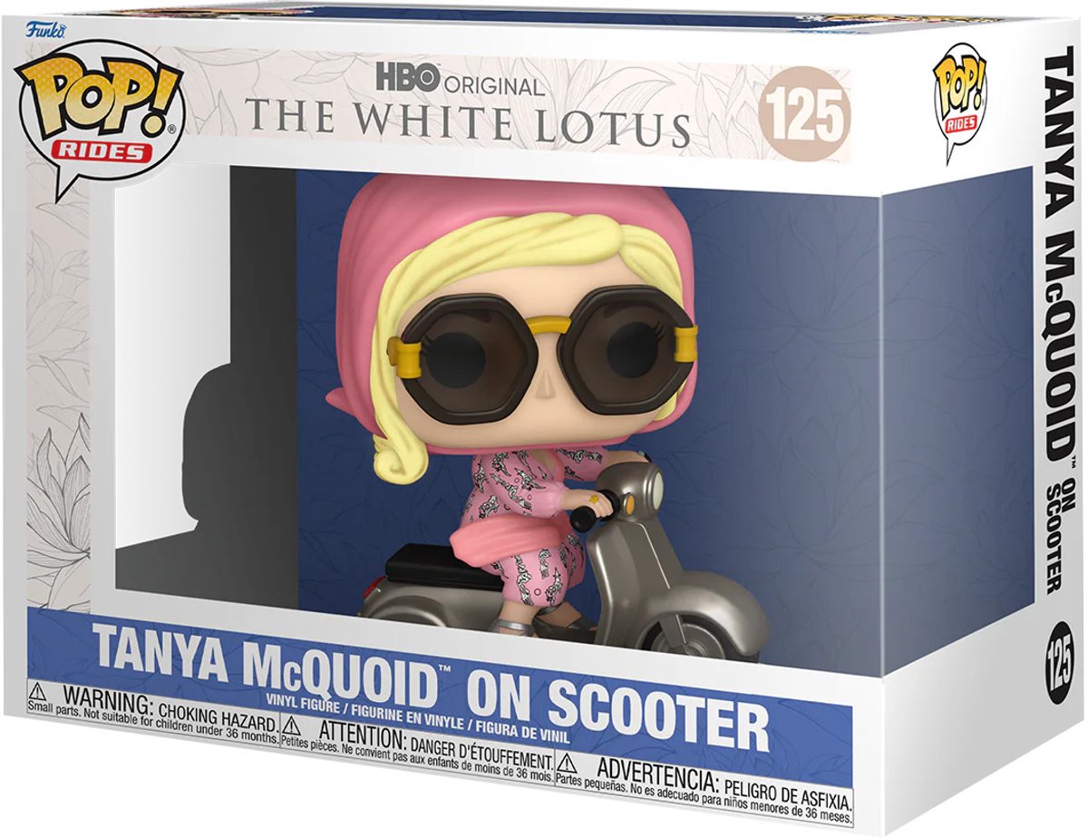 Funko la pop lotus blanc ! monte figurine vinyle tanya sur scooter 15 cm pop! chiffre