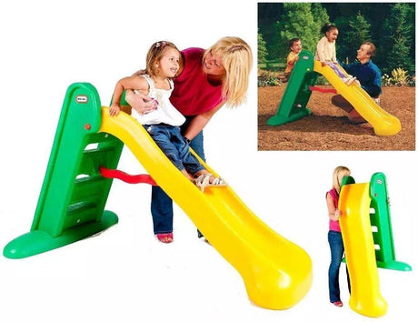 Toboggan Little Tikes grand toboggan - tout-petit - pour l'extérieur - vert jaune