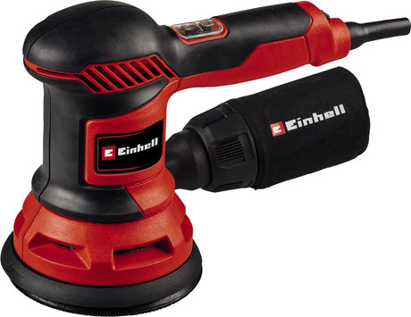 Ponceuse excentrique électrique Einhell tc-rs 425 e - 425 w - surface de ponçage : ø 125 mm - contrôle électronique de la vitesse - incl. 3x feuilles abrasives