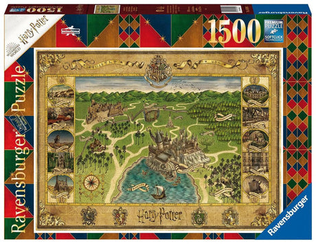 Ravensburger puzzle Harry Potter Carte de Poudlard - puzzle - 1500 pièces